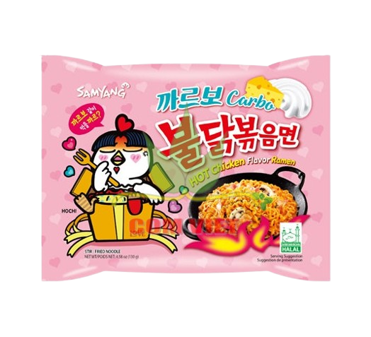 Hot chicken flavor ramen Carbonara 130g SAMYANG