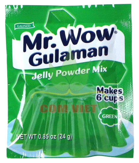 Hyytel&ouml;imisjauhe Mr. Wow Gulaman Green 24g GALINCO