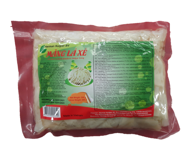 Esikeitettyj&auml; bambun versoja"Mang La Xe" 500 g